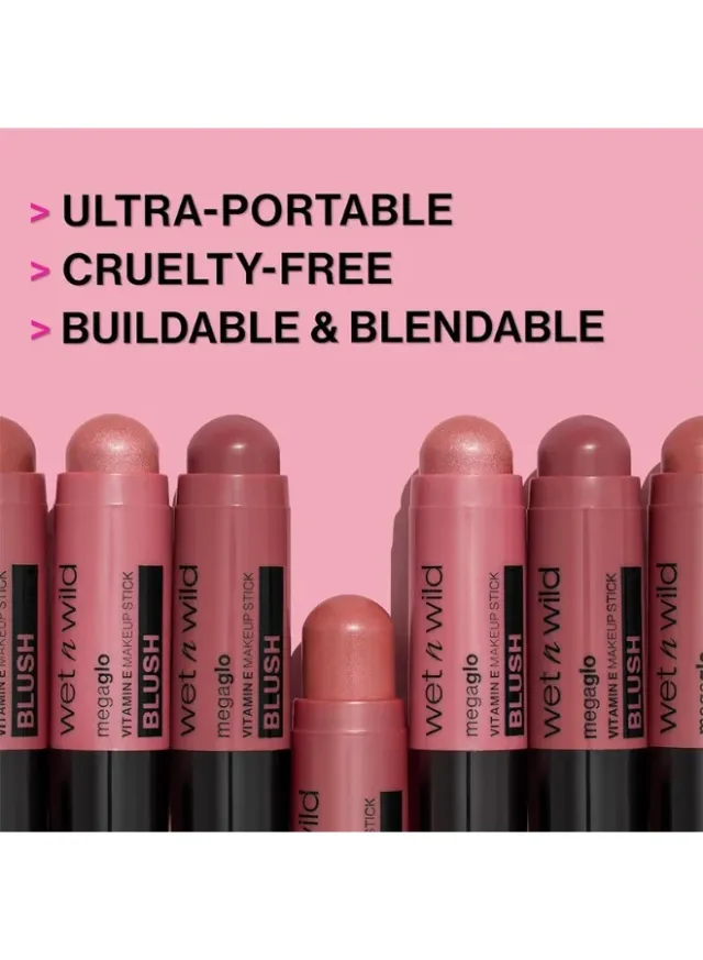 Mega Glo Vitamin And Make-Up Stick Blush - Dusty Pink – image 3