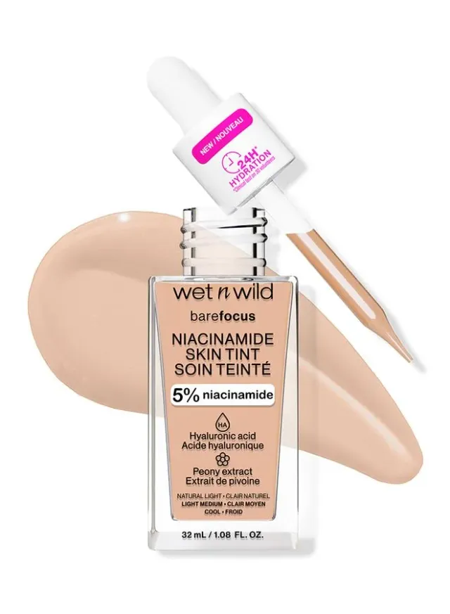 Wet n wild Bare Focus Niacinamide Skin Tint Light Medium Sand – image 3