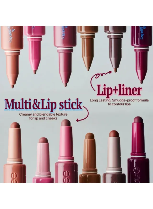 LONG-LASTING DUAL COLORING STICK LIP + LINER 06 PRETTY SAVAGE 1.2g – image 2