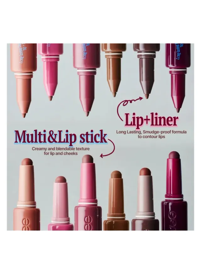 LONG-LASTING DUAL COLORING STICK LIP + LINER 06 PRETTY SAVAGE 1.2g – image 2