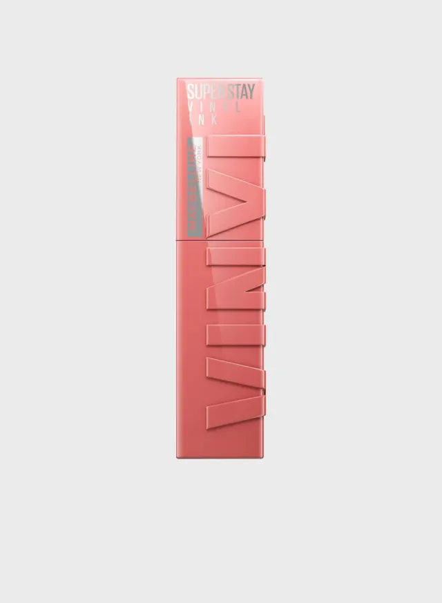 Maybelline New York Super Stay Vinyl Ink Nudes Longwear Transfer Proof Gloss Lipstick, Charmed