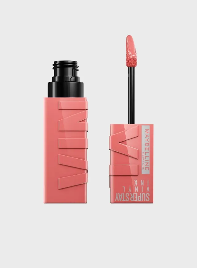 Maybelline New York Super Stay Vinyl Ink Nudes Longwear Transfer Proof Gloss Lipstick, Charmed – image 2