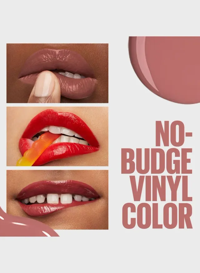 Maybelline New York Super Stay Vinyl Ink Nudes Longwear Transfer Proof Gloss Lipstick, Charmed – image 6