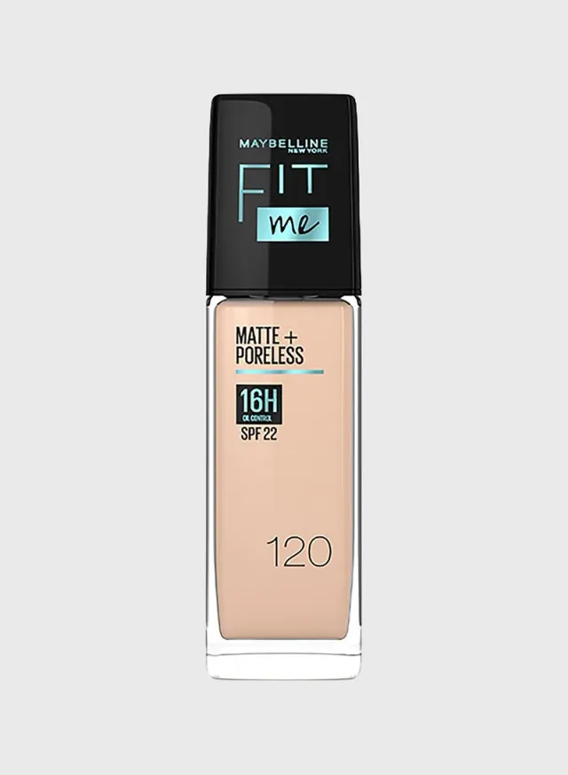 Fit Me Foundation Matte & Poreless Foundation 16H Oil Control with SPF 22 - 128