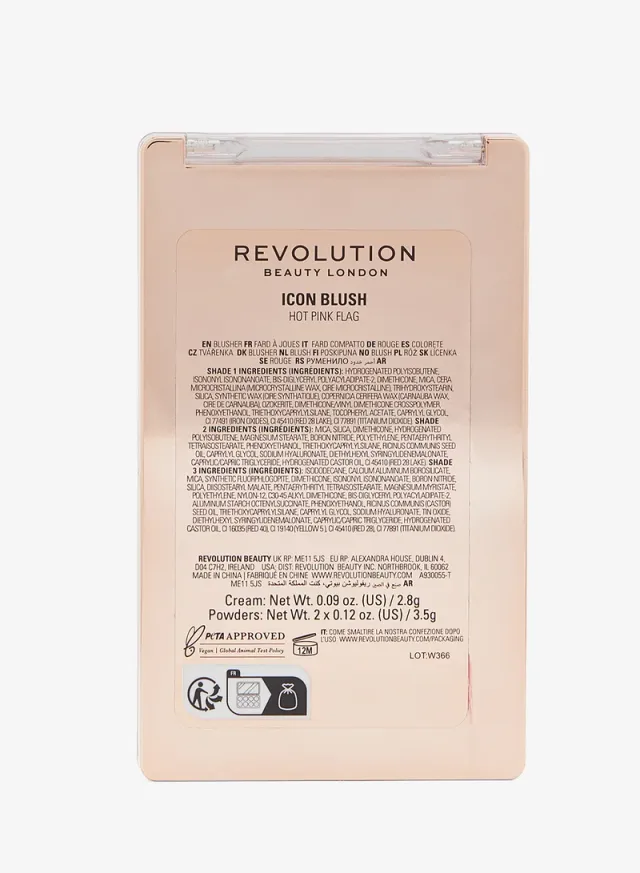 Revolution Blush Icon Palette Hot Pink Flag – image 2