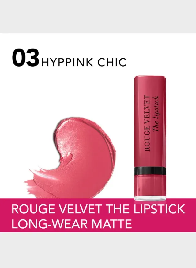 Bourjois Rouge Velvet The Lipstick – 03 – Hyppink Chic, 2.4g – image 2
