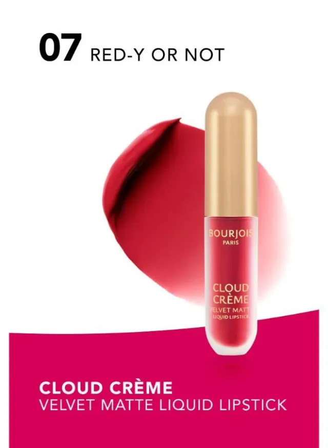 Cloud Crème Velvet Matte Liquid Lipstick - 07 Red-Y Or Not - 3 ml – image 2