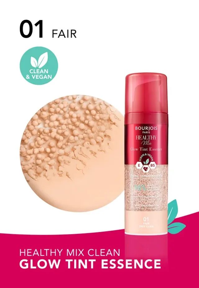 Bourjois Healthy Mix Clean & Vegan Glow Tint Essence 30 Ml 010 Fair – image 2