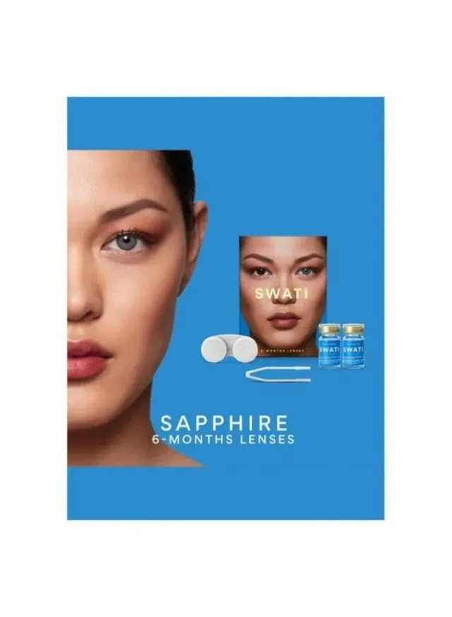 Cosmetics Coloured Contact Lenses Sapphire 6 Months – image 3