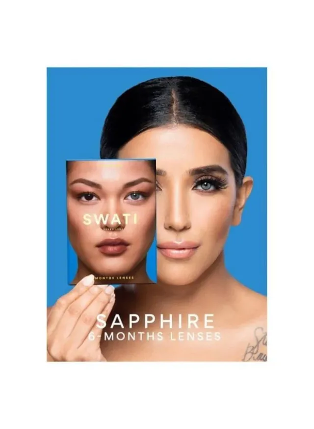 Cosmetics Coloured Contact Lenses Sapphire 6 Months – image 5