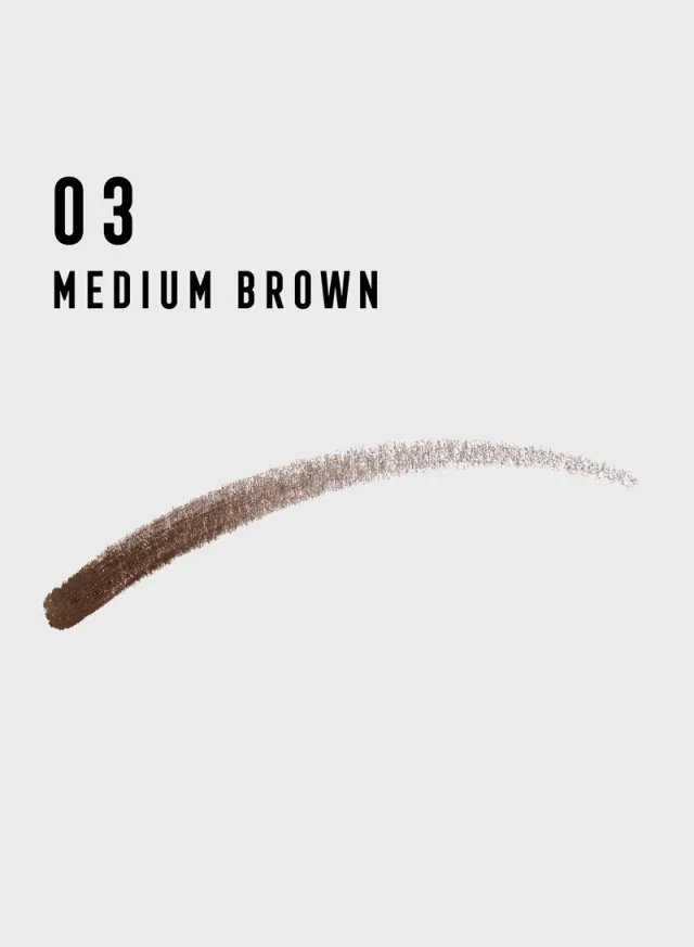 Max Factor Eyebrow Pencil Real Brow Fill & Shape – 03 – Medium Brown, 0.16g + 0.5g – image 4