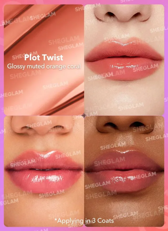 SG SHEGLAM Mirror Kiss High-Shine Lipstick-Plot Twist – image 2