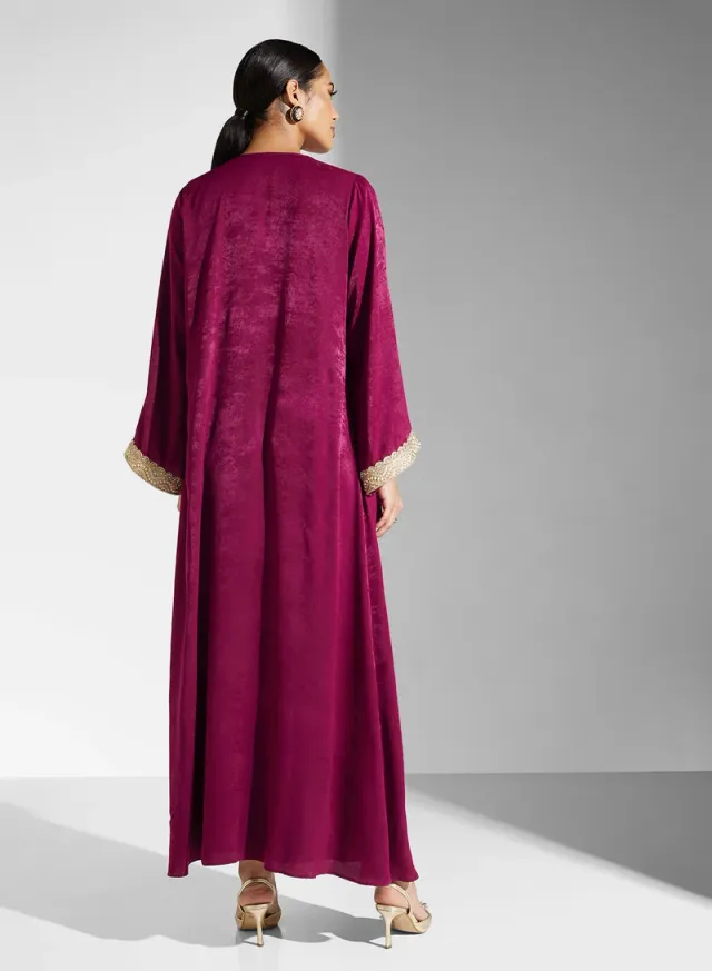GOLDEN LACE 2 PCS CREPE KAFTAN – image 2