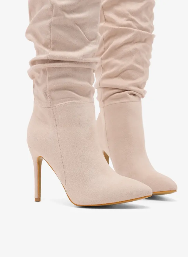 Pointed Toe Stiletto Heel Knee High Boots – image 4