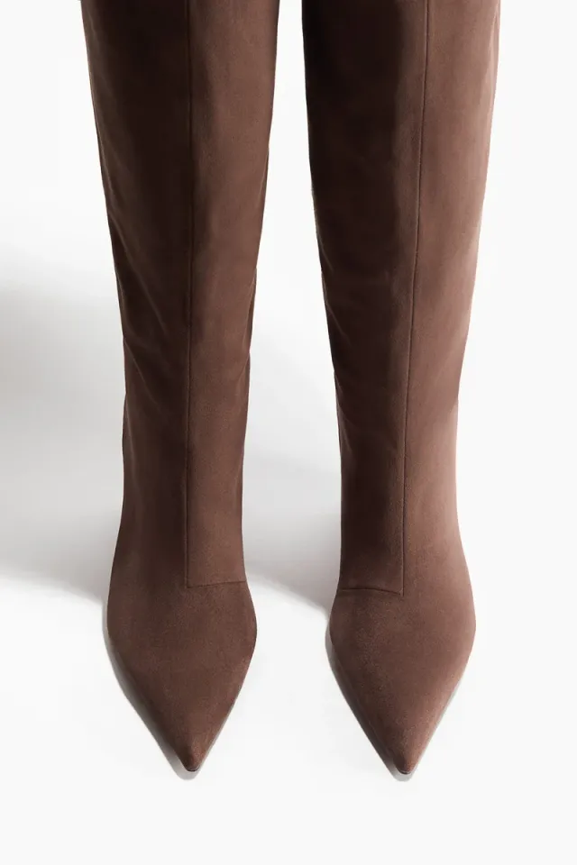 Wedge-heeled over-the-knee boots – image 3