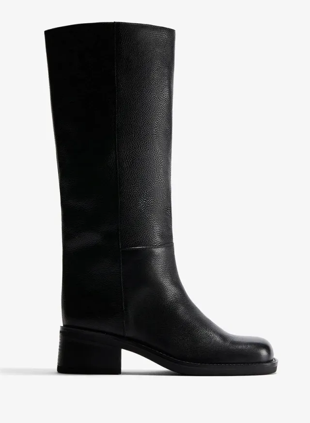 Leather boots