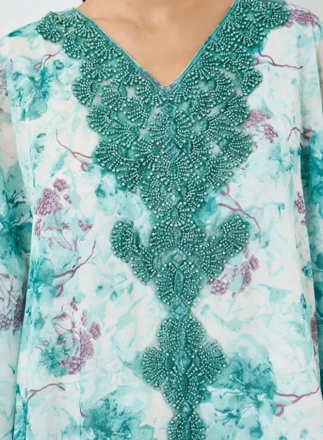 Black Embroidered Kaftan – image 4