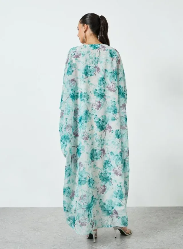 Black Embroidered Kaftan – image 5