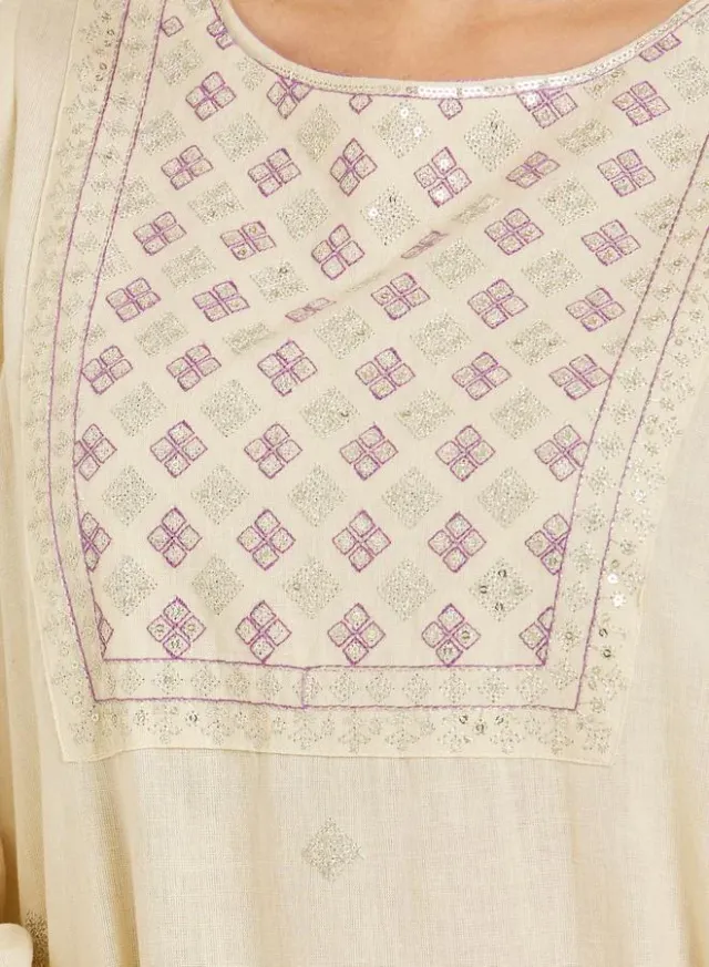 Black Studded Front Panel Jalabiya – image 3