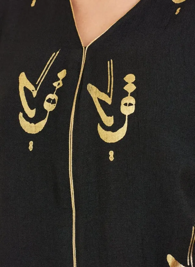 جلابية طويلة بطبعة فويل – صورة 3