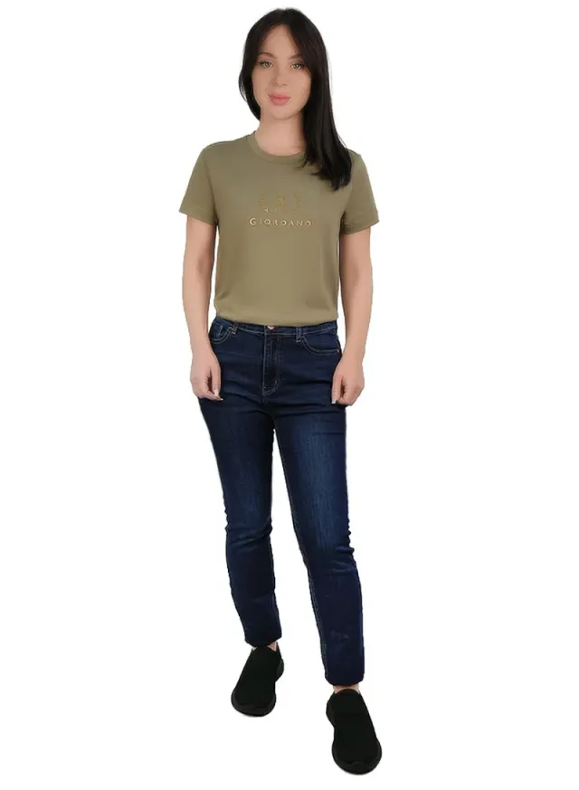 Women’s High-Waist Slim Tapered Denim Jeans – image 2