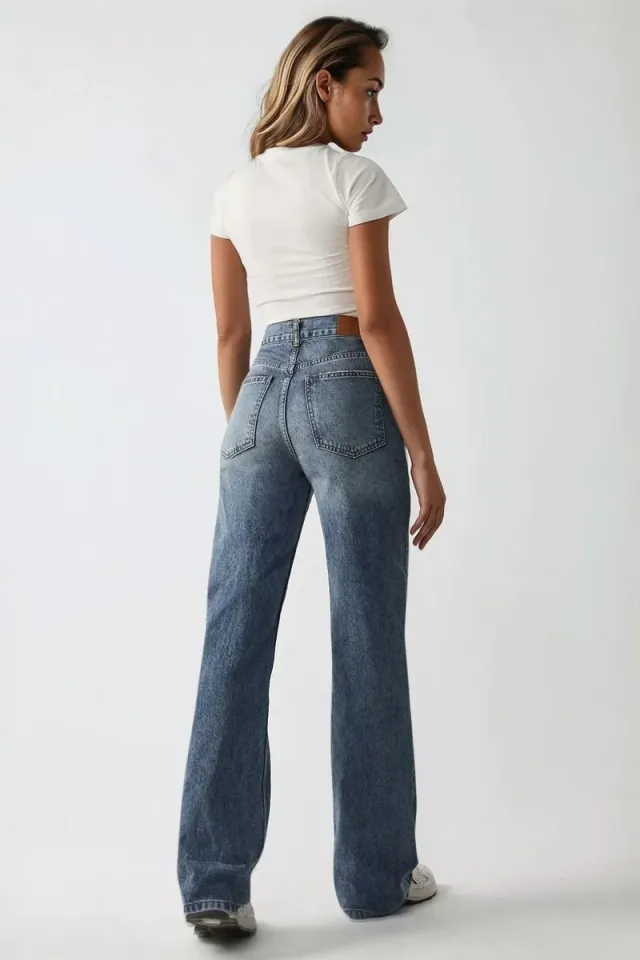 Straight Leg Denim Jeans – image 6