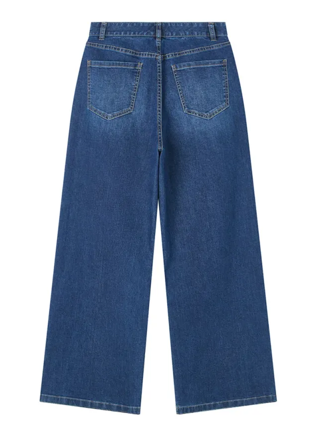 Women's High Waist Wide Leg Cool Jeans – صورة 4