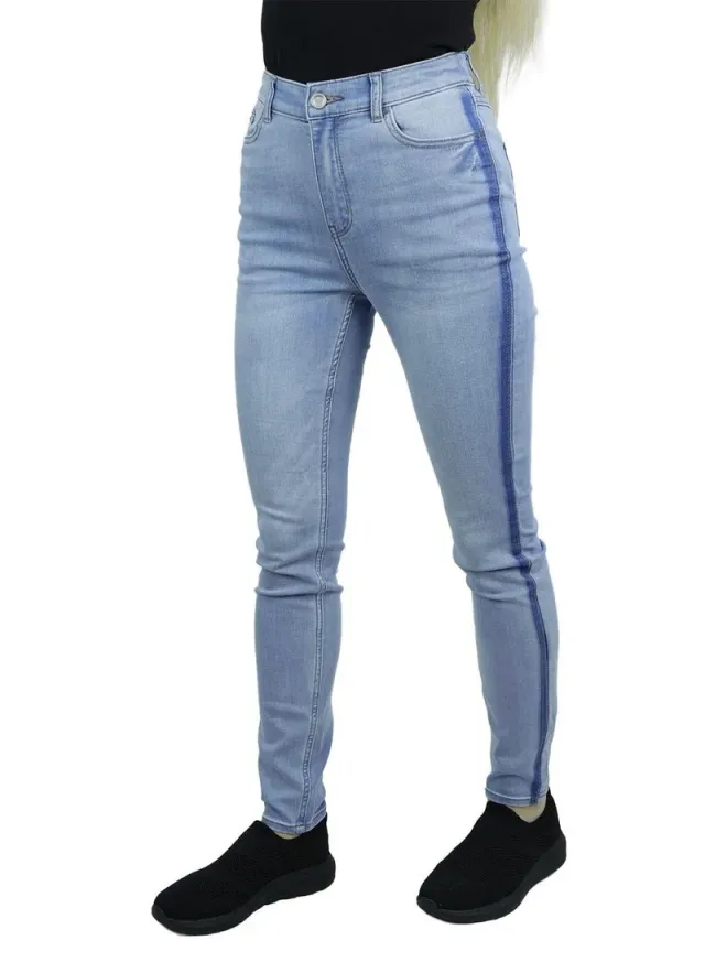 Women's High Rise Slim Tapered Jeans - Comfortable & Stylish Denim
