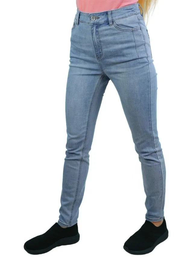 Women's High Rise Slim Tapered Jeans - Comfortable & Stylish Denim