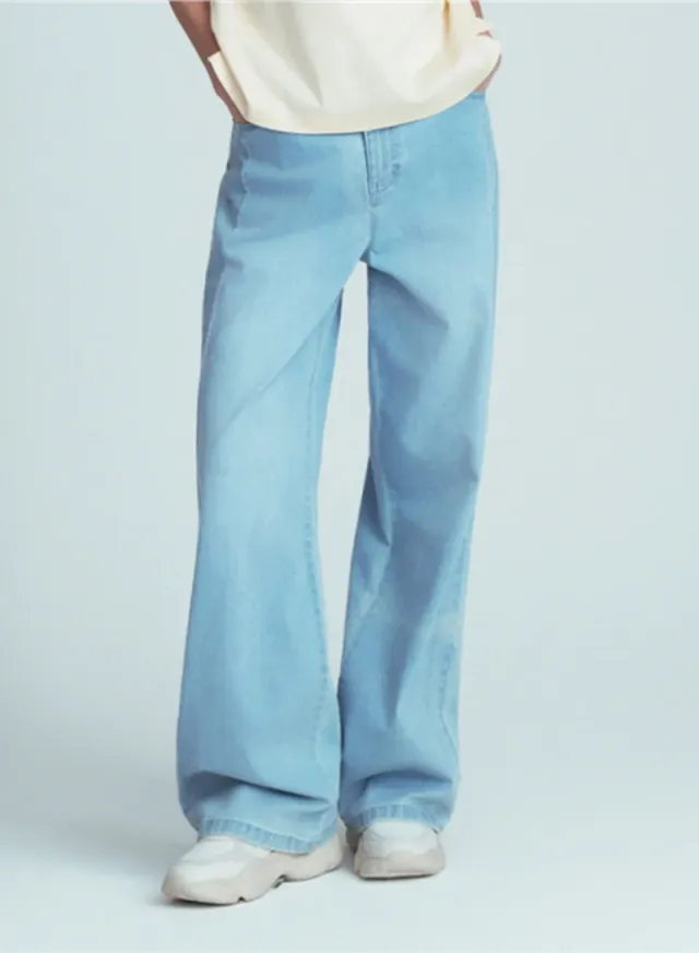 Women's High Waist Wide Leg Cool Jeans