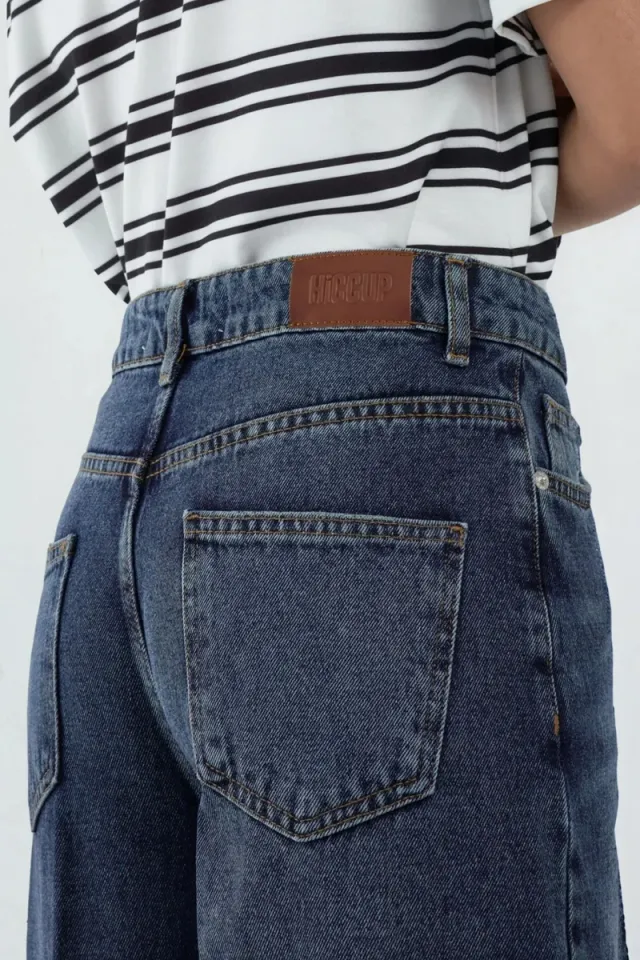 Wide Leg Raw Denim Jeans – صورة 3