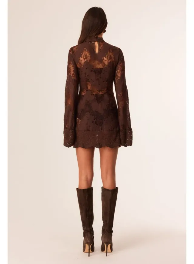 Astra Sheer Lace Mini Dress – image 2