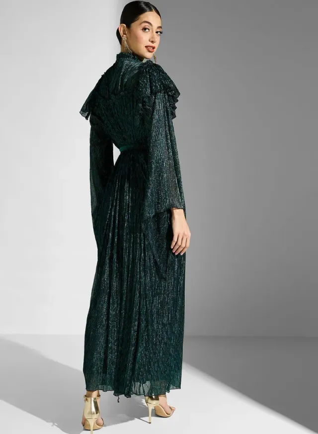 Bow Detail Bell Sleeve Dress – image 2