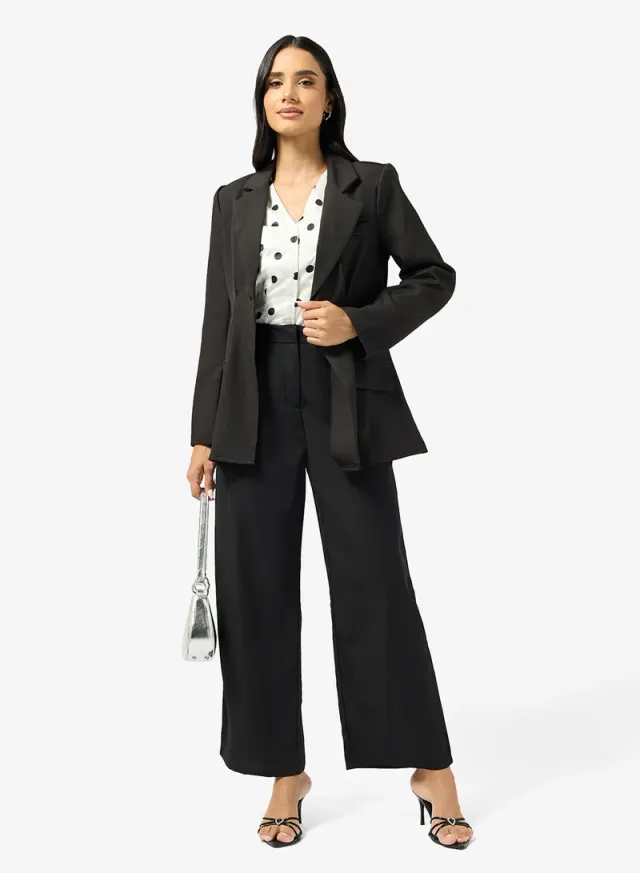Cinched Waist Structured Blazer – image 4