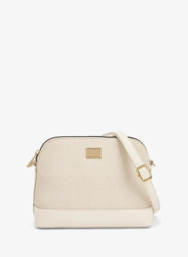 Flora Bella Textured Crossbody Bag with Detachable Shoulder Strap