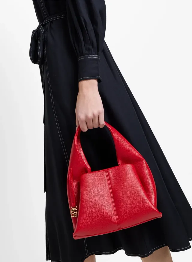 Women White Adele Bucket Bag