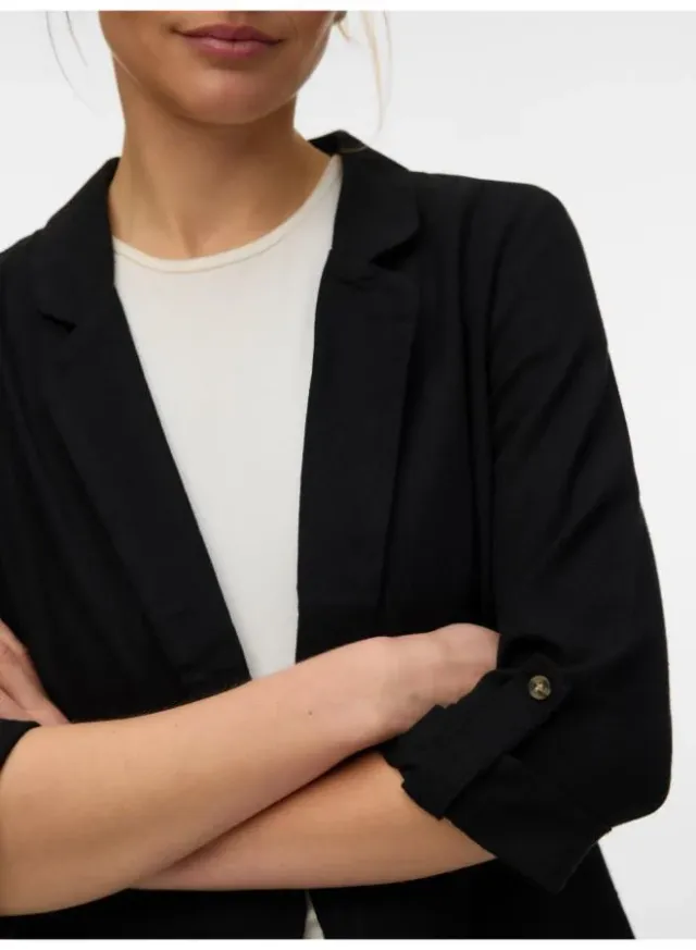 Casual 3/4 Loose Single Breasted Blazer – image 3