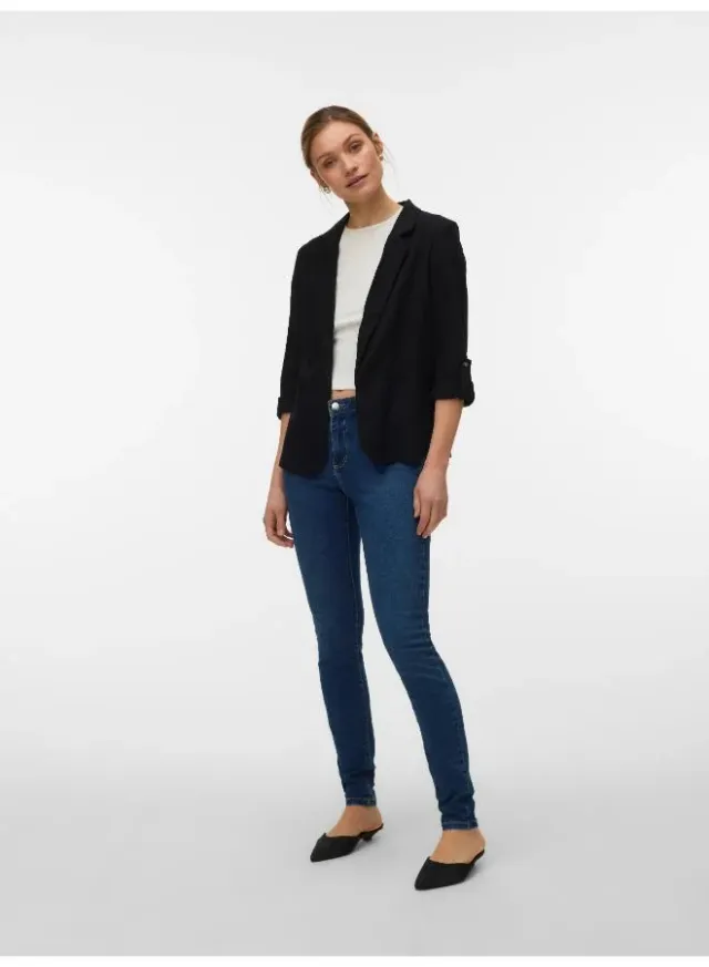 Casual 3/4 Loose Single Breasted Blazer – image 4