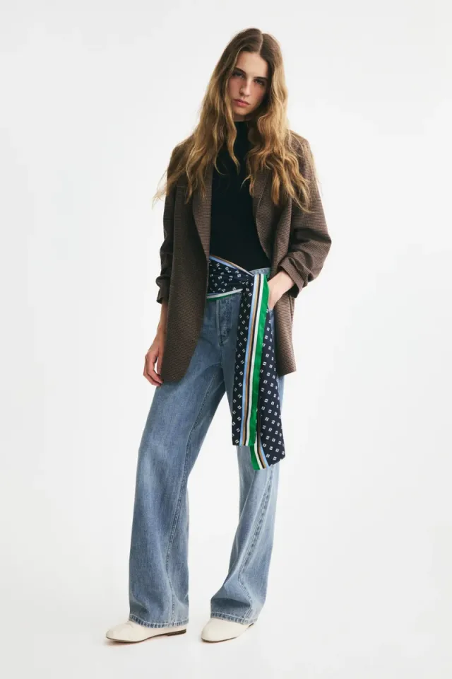 Gathered-sleeve blazer – image 2