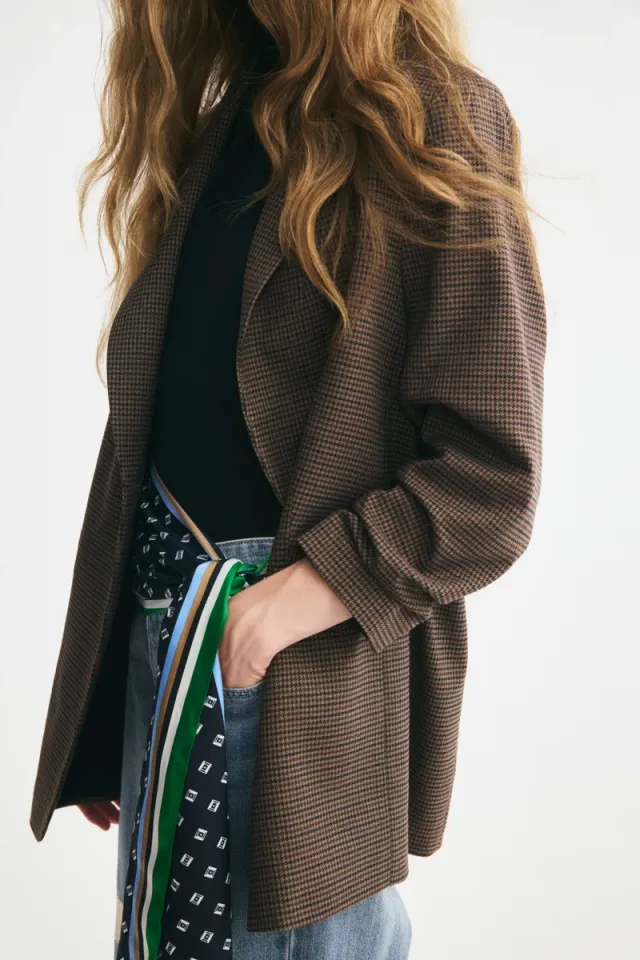 Gathered-sleeve blazer – image 3