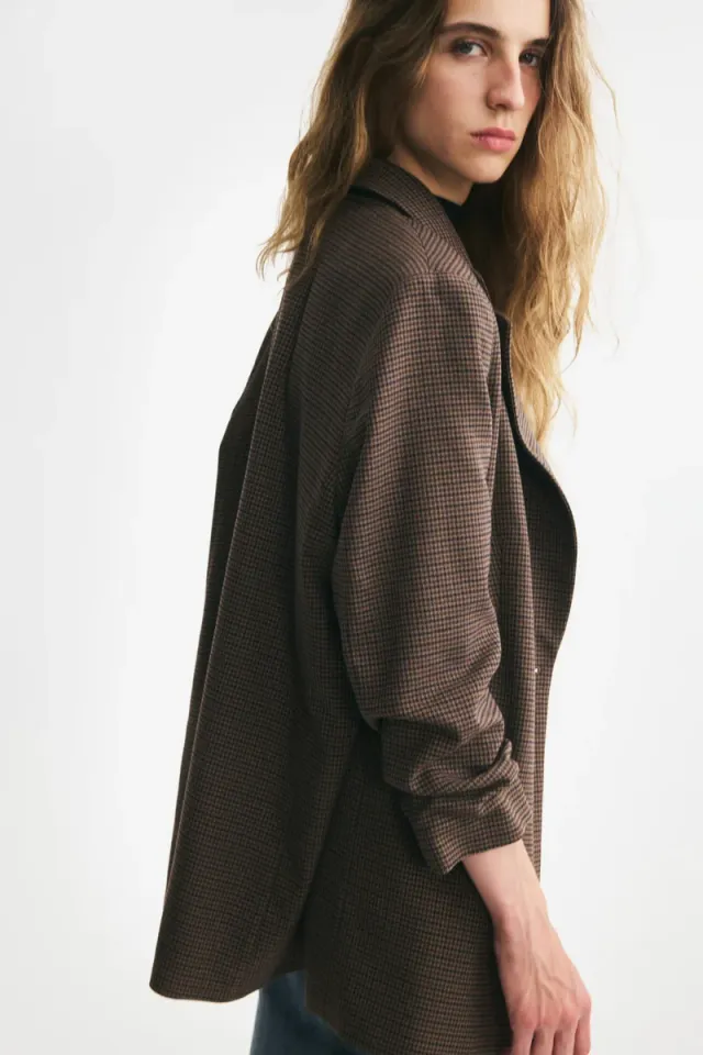Gathered-sleeve blazer – image 4