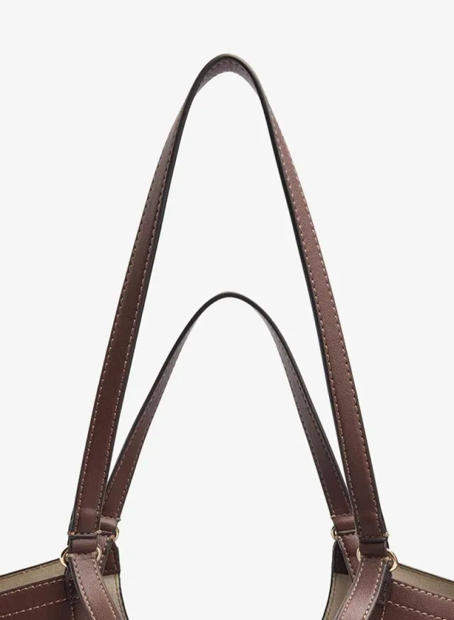 Shopper Bag With Topstitching L – image 2