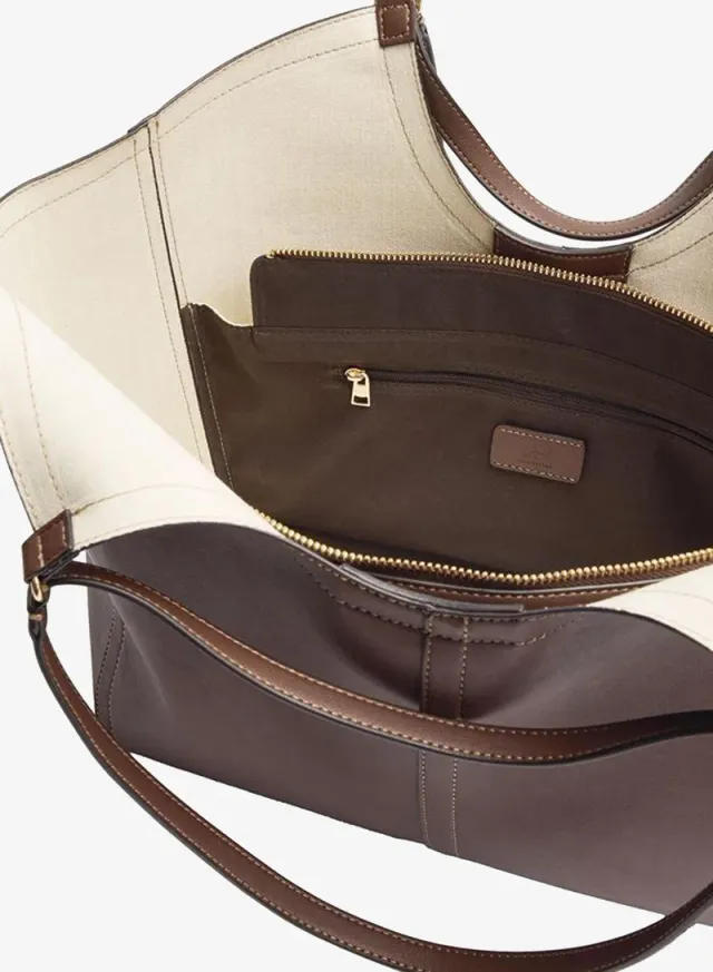 Shopper Bag With Topstitching L – image 4