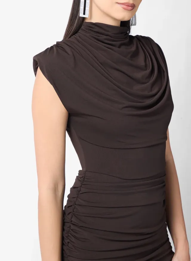 Slink Gatherings High Neck Midi Dress – image 3