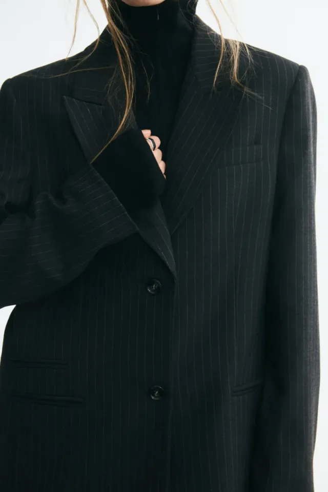 Long shoulder-pad blazer – image 2