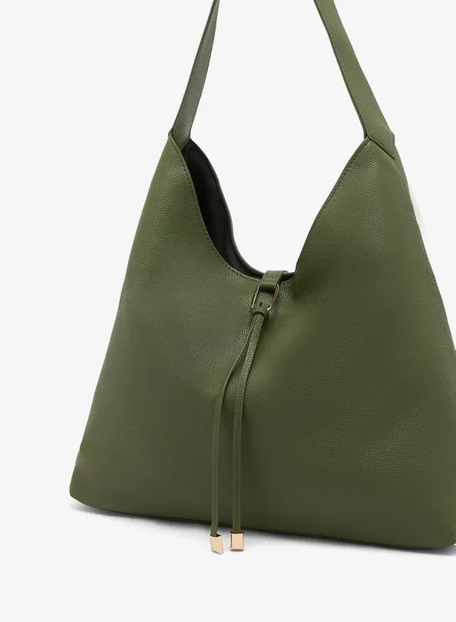 Casual Faux Leather Tote Bag – image 4