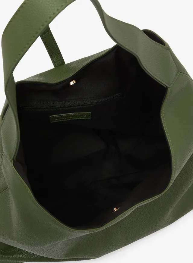 Casual Faux Leather Tote Bag – image 5