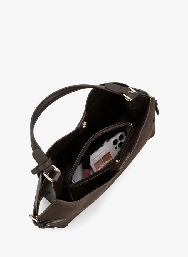 Buckle Accent Tote Bag With Pouch – صورة 3