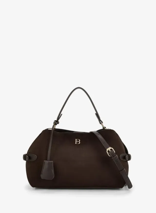 Buckle Accent Tote Bag With Pouch – صورة 5
