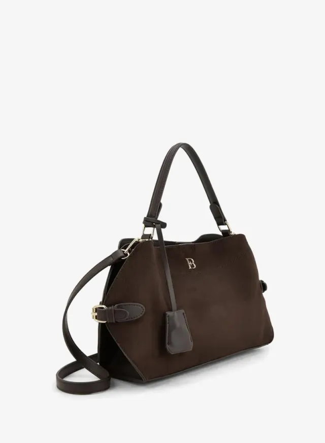 Buckle Accent Tote Bag With Pouch – صورة 6